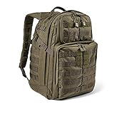 5.11 Tactical Backpack – Rush 24 2.0 – Military Molle Pack, CCW and Laptop Compartment, 37 Liter, Medium, Style 56563 – Ranger Green