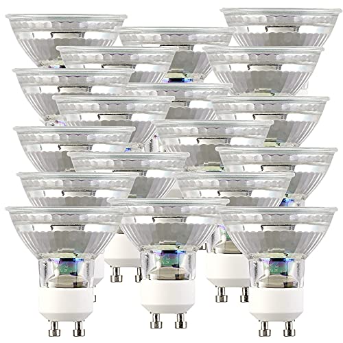 Luminea Spots: 18er-Set LED-Spotlights, Glasgehäuse, GU10, 1,5 W, 120 Lumen (LED-Leuchtmittel GU10 warmweiß, LED-GU10 warm, Deckenleuchte)