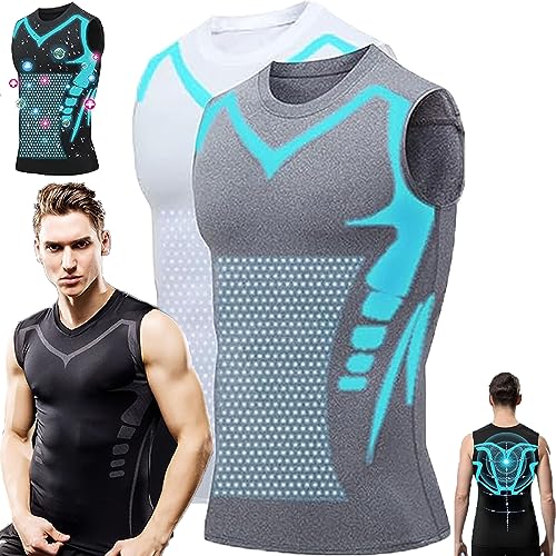 UIRPK Ionic Shaping Vest Men,2023 New Version Energel Ion Shaping Vest for Men to Build A Perfect Body (2-C,M)
