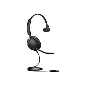 Jabra Evolve2 40 SE UC Mono - Headset - On-Ear - kabelgebunden - USB-A - Geräuschisolierung