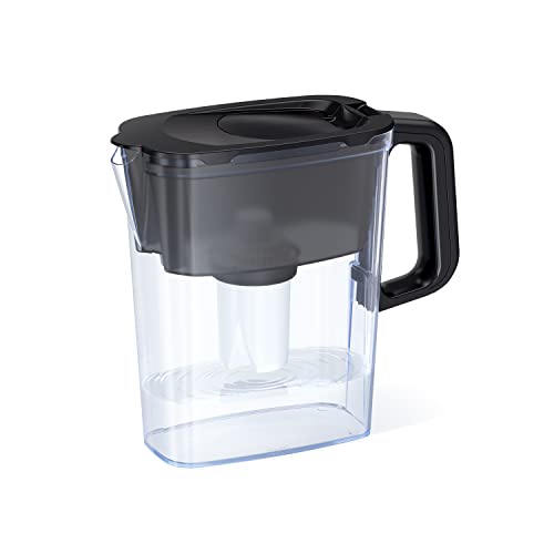AQUAPHOR Kühlschrank-Wasserfilter, 5 Tassen, mit 1 x B15-Filter, leicht zu befüllender Klappdeckel, reduziert Chlor, Kalk und Schwermetalle, BPA-frei