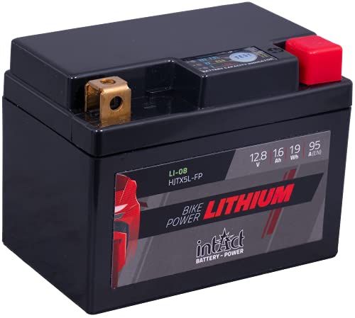INTACT Li-08 Lithium 1,6Ah Bike Power Motorradbatterie 12,8V