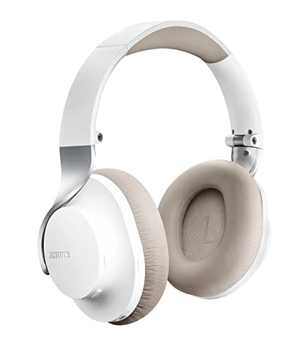 Shure AONIC 40 Bluetooth Kopfhörer mit Noise canelling und Mikrofon, Sound in Studioqualität, 25 Stunden Akkulaufzeit, Fingertip-Controls – Kompatibel mit iPhone & Android – Weiß