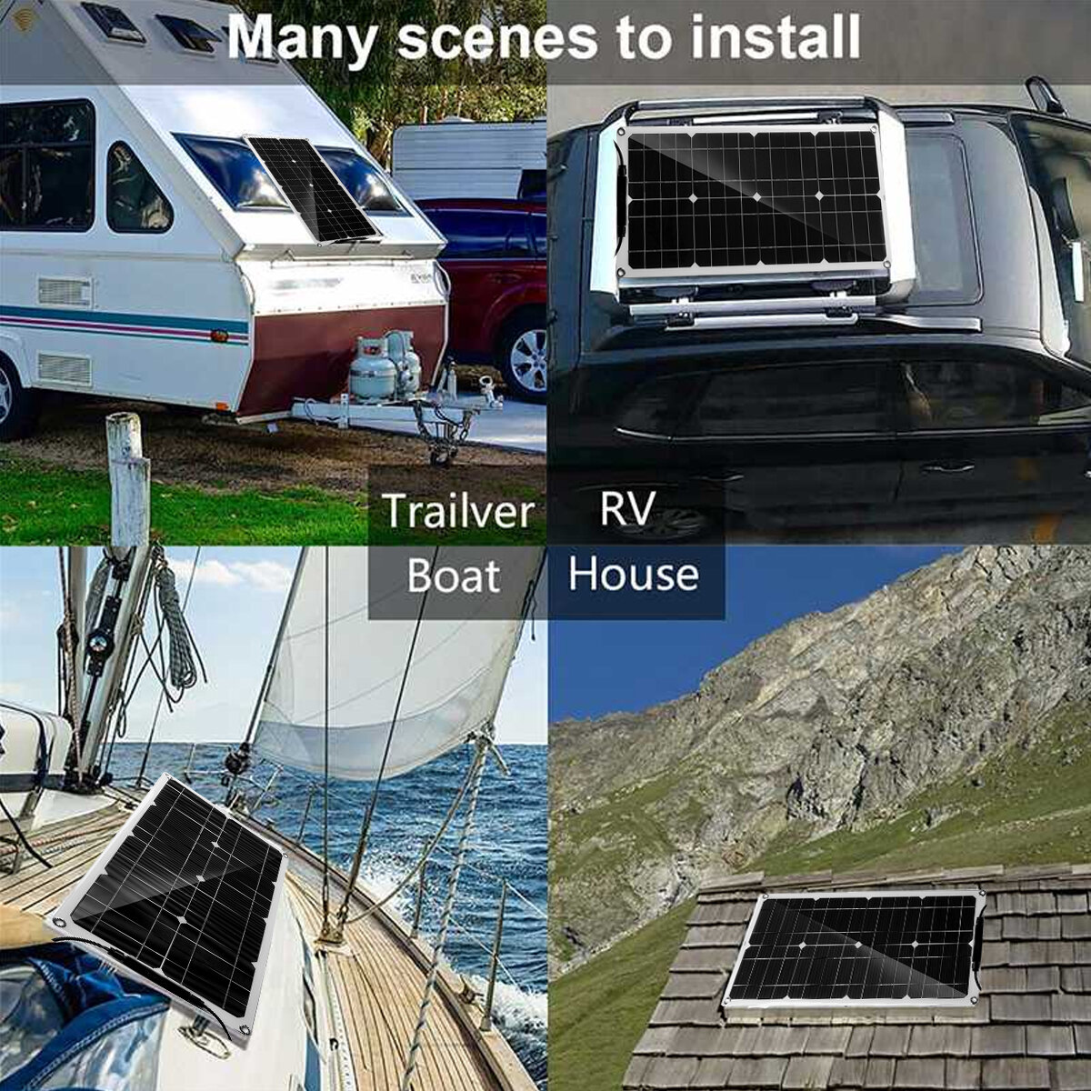 25 W Solarpanel Satz Batterie Ladegerät und 30 A Regler Auto Van Caravan Boot Camping