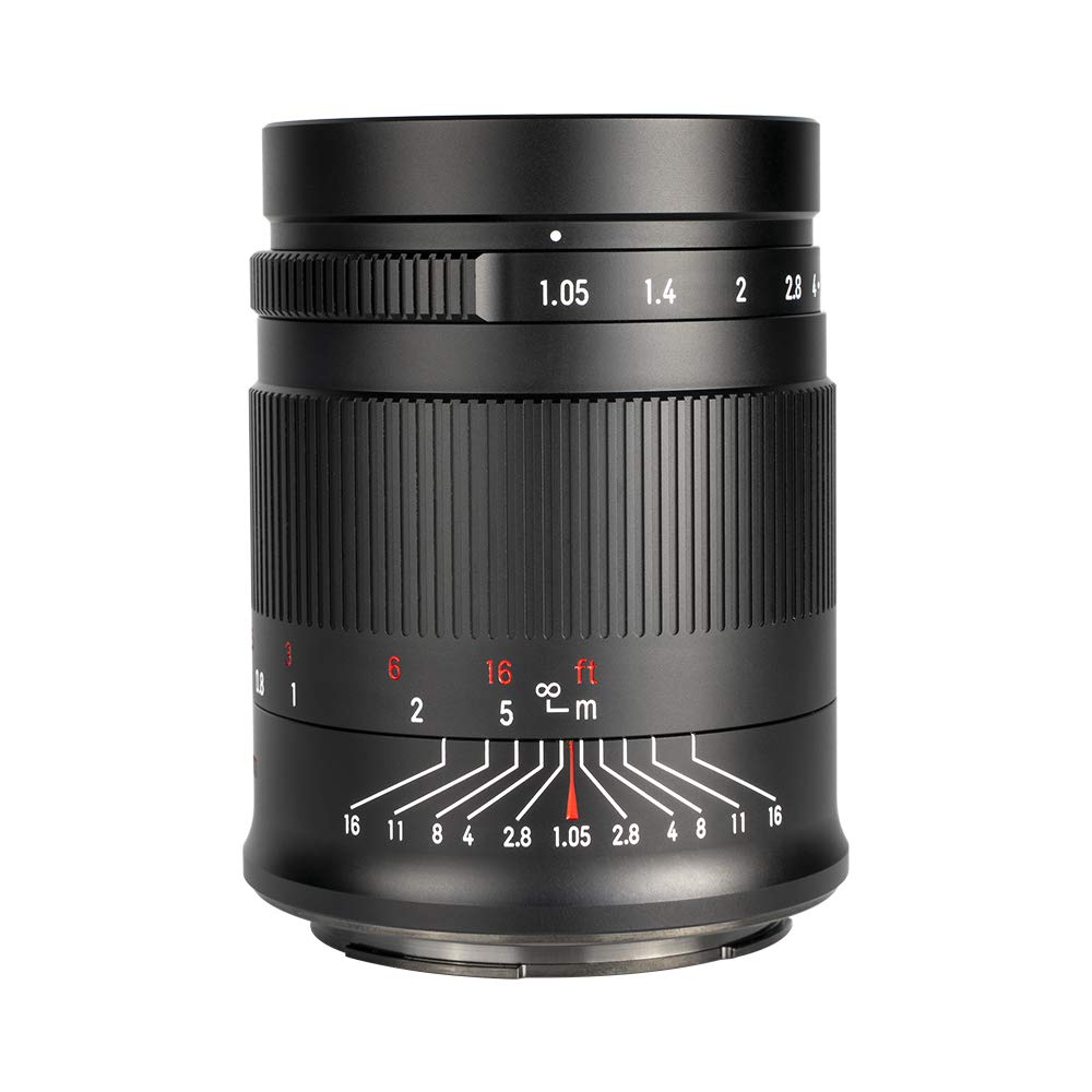 7artisans 50 mm f1.05 große Blende Vollrahmen manueller Fokus Objektiv kompatibel mit Canon R-Mount Kameras
