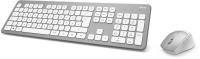 Hama Tastatur-Maus-Set kabellos 00182676 silber, weiß