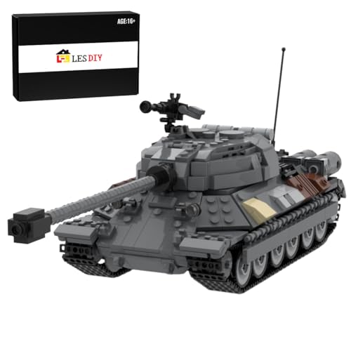 Spicyfy Technik Panzer Bausteine Modell, Klemmbausteine Militär is-6 Schwerer Panzer Spielzeug Set (886 Stück)