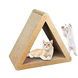 Dreieckiges Katzenkratzbrett, recycelte Wellpappe, langlebiger, schalenförmiger Katzenkratzer mit hoher Dichte, Katzenmöbel-Kratzpads für schlafende Katzen im Innenbereich