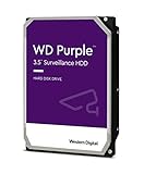 WD Purple interne Festplatte 12 TB (3,5 Zoll, Festplatte für Überwachungskamera, 7200U/min, 360 TB/Jahr Workloads, SATA 6Gb/s, für Dauerbetrieb) violett