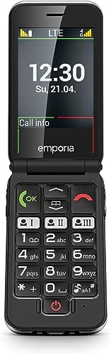 Emporia Joy 2G Clamshell Stylisches Handy, Schwarz (offizielle britische und irische Version)
