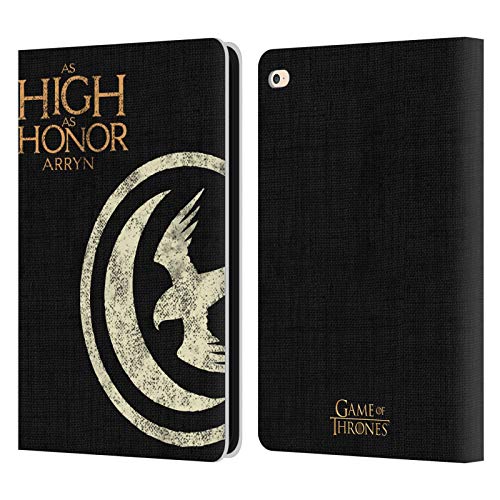 Head Case Designs Offizielle HBO Game of Thrones Arryn House Mottos Leder Brieftaschen Handyhülle Hülle Huelle kompatibel mit Apple iPad Air 2 (2014)