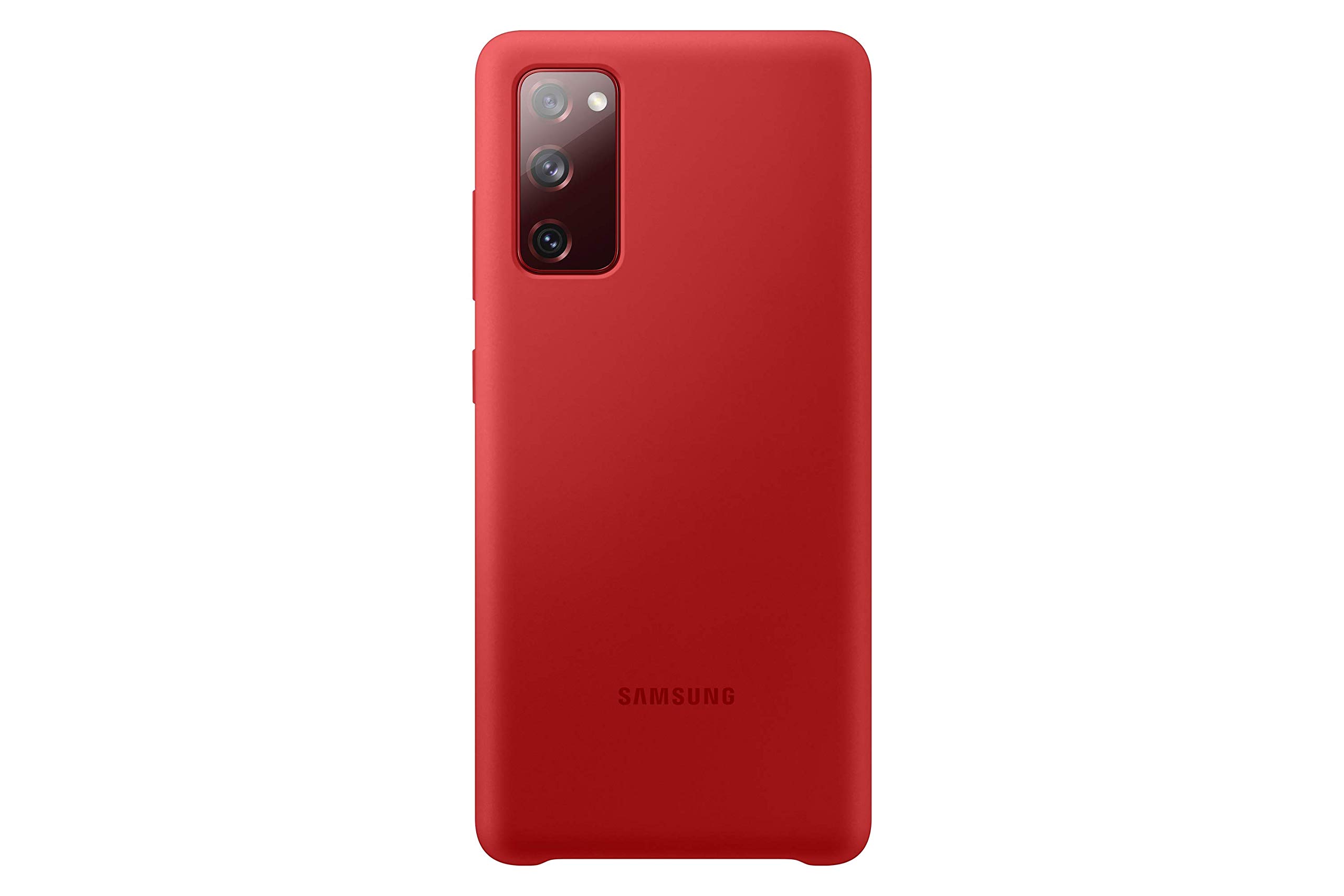 Samsung Silicone Smartphone Cover EF-PG780 für Galaxy S20 FE Handy-Hülle, Silikon, Schutz Case, stoßfest, dünn und griffig, Rot - 6.5 Zoll