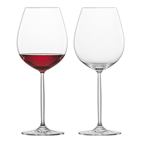Schott Zwiesel Diva Rotweinglas , 2er Set, im Geschenkkarton, Weinkelch, Weinglas, Glas, 613 ml, 104956
