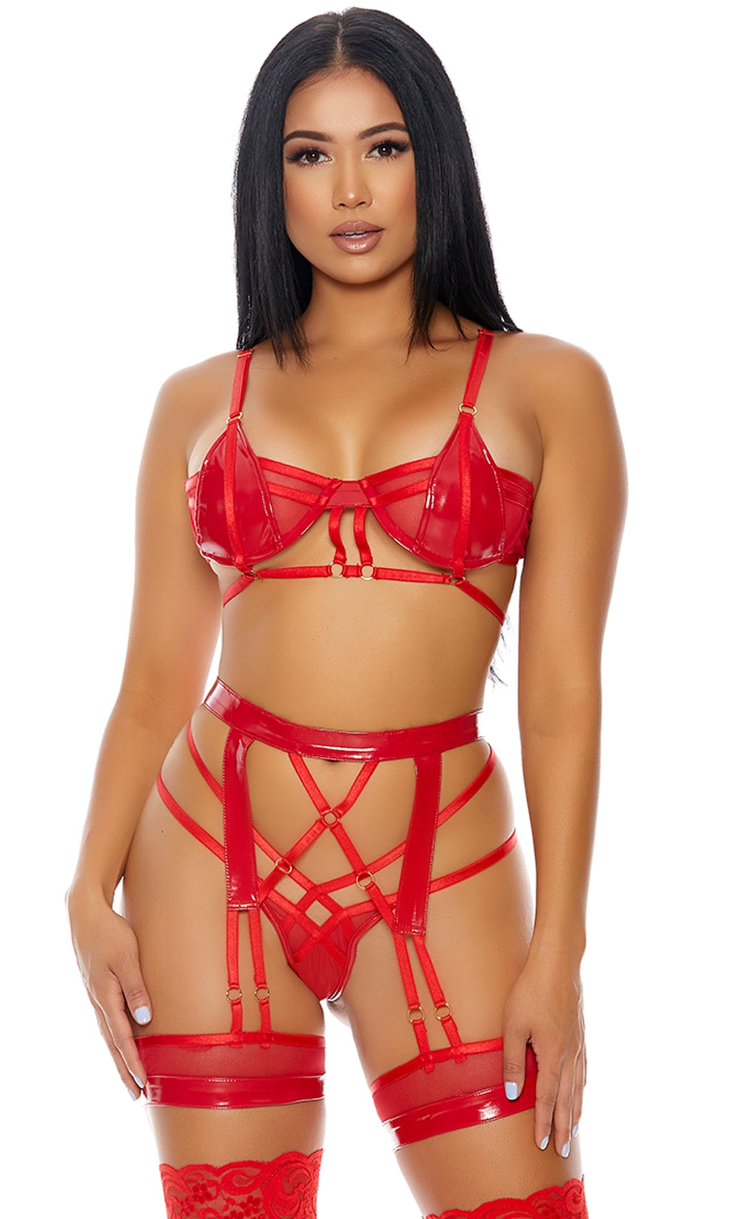 Forplay Erotische Dessous-Set-771208RED-XL Red XL