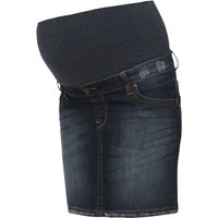 Love2Wait Damen Skirt Jeans Rock, Blau (Dark Wash 022), 34 (Herstellergröße: 27)