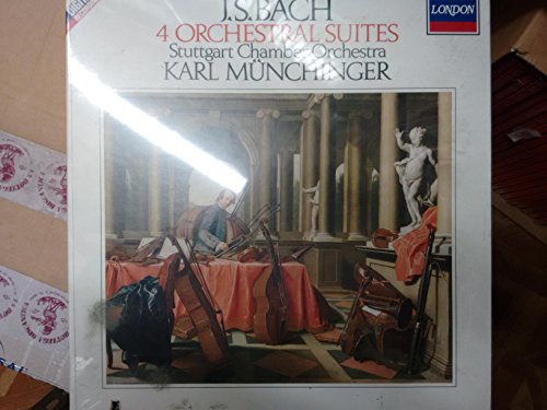 BACH, Johann Sebastian: Suites for Orchestra, Bwv.1066 > 1069 / Orchestersuiten (Complete) -- CUT OUT--BACH Johann Sebastian-MUNCHINGER Karl (dir); Stuttgarter Kammerorchester-LONDON-Vinyl LP cut out-LON 4145051