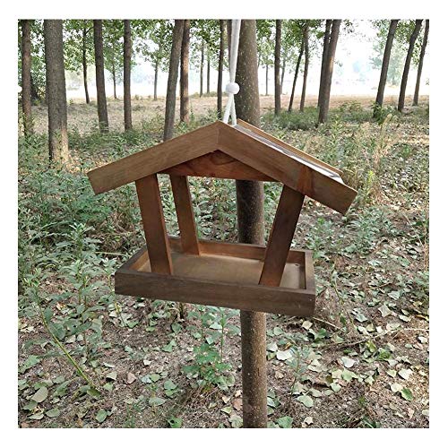 Vogelfutterstation, eichhörnchensicher, Vogelfutterstation aus Holz, Vogelfutterstation zur Wandmontage, hängende Vogelfutterstation für den Außenbereich, Fenster-Vogelfutterstatio