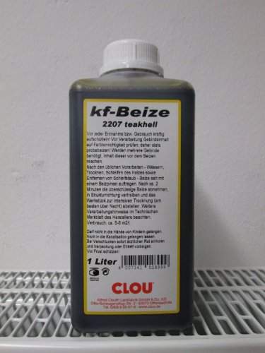 Clou kf - Beize - haselnuss 2254 - 1000 ml / 1 ltr. - Foto ist ein Beispiel