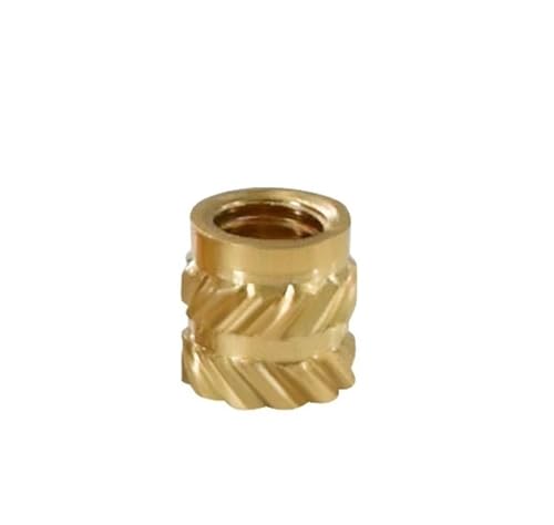 Aqxycvb Mellow Brass Hot Melt Inset Nuts Heizform Kupfergewinde 3D-Druckerteile SL-Typ Double Twill Rändeleinspritzung (Color : M3, Size : 100PCS)