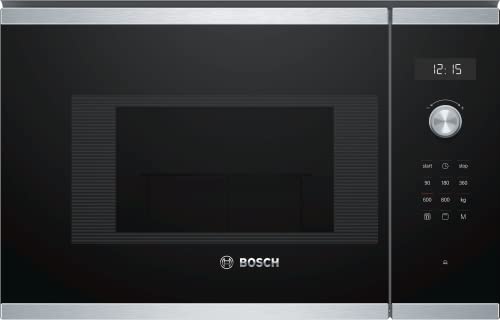 Bosch Serie 6 bel524ms0 integrierter Mikrowelle Grill 20L 800 W schwarz, Edelstahl Mikrowelle - Mikrowelle (integriert, Mikrowelle Grill, 20 L, 800 W, drehbar, Oberfläche, Schwarz, Edelstahl)