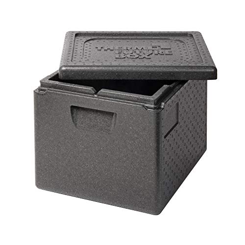 Thermo Future Box GN 1/2 Thermobox Kühlbox, Transportbox Warmhaltebox und Isolierbox mit Deckel,23 Liter Thermobox,Thermobox aus EPP (expandiertes Polypropylen)