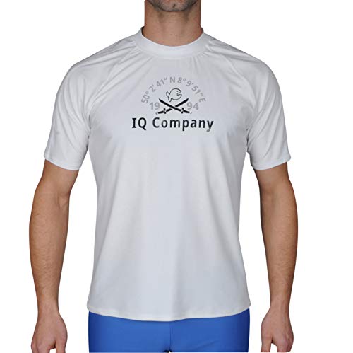 iQ-Company Herren T-Shirt UV-Schutz 300 Loose Fit Watersport 94,weiß(white),3XL (58)