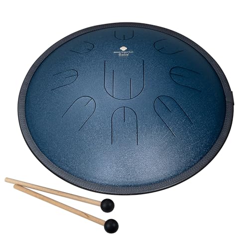 Sela SE 381 Melody Tongue Drum D Amara, 14-inch (Navy Blue With Gig Bag)