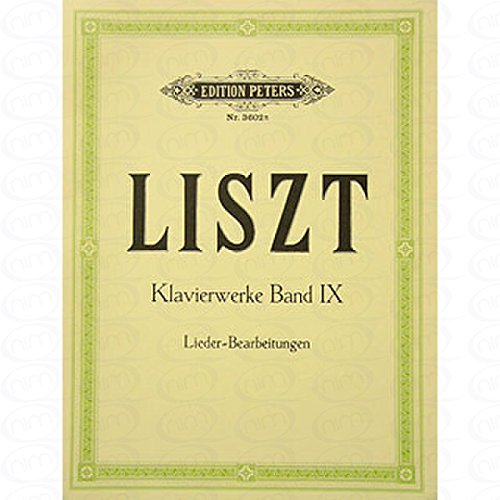 KLAVIERWERKE 9 35 LIEDBEARBEITUNGEN - arrangiert für Klavier [Noten/Sheetmusic] Komponist : LISZT FRANZ