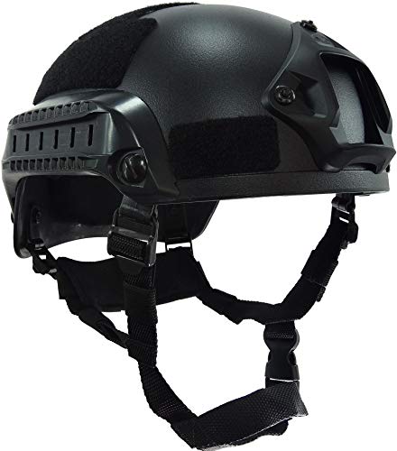 haoYK MICH 2001 Style Tactical Airsoft Paintball Helm mit NVG-Halterung und Seitenschiene für Airsoft Paintball