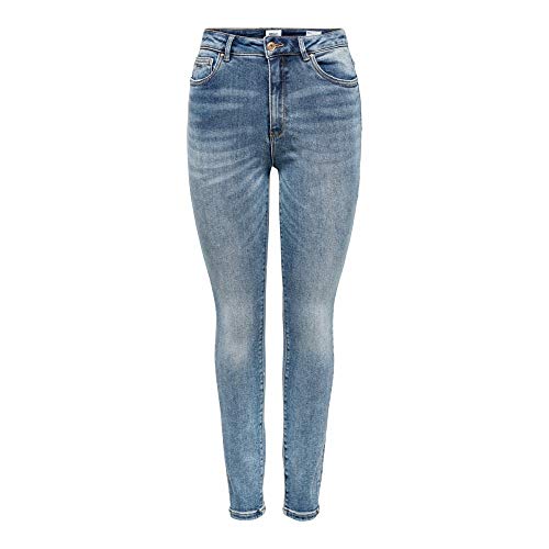 ONLY Damen ONLMILA HW SK ANK BB BJ13994 NOOS Skinny Jeans, Blau (Medium Blue Denim Medium Blue Denim), W32/L34 (Herstellergröße: 32)