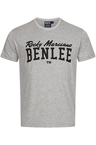 Benlee Herren T-Shirt Normale Passform Donley Marl Grey/Black M