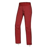 Ocun W Pantera Pants Rot - Leichte elastische Damen Kletterhose, Größe L - Farbe Chili Oil