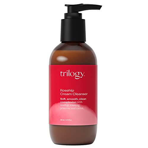 Trilogy Cream Cleanser - Sanfte Reinigungscreme für trockene & empfindliche Haut, natürliche Gesichtsreinigung, feuchtigkeitsspendend und erfrischend, 100% natürliche Inhaltsstoffe, vegan