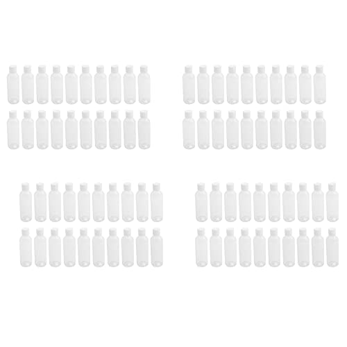 YUMIN 80 Stück 100Ml Shampooflaschen Aus Kunststoff Plastikflaschen für Reisebehälter für Kosmetiklotion