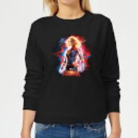 Captain Marvel Poster Women's Sweatshirt - Black - XXL - Schwarz