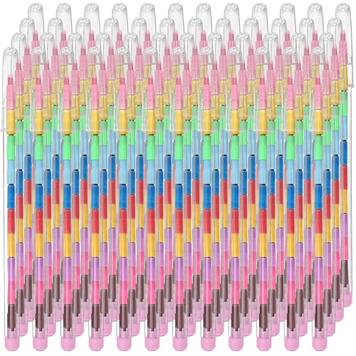 48 Stück Swap Point Crayon Rainbow Bleistifte | Twistable Buntstifte, Mini Buntstifte für Partytüten, Buntstifte Partytütenfüller, Mini Buntstifte für Partytüten, Twistables Buntstift, Buntstifte