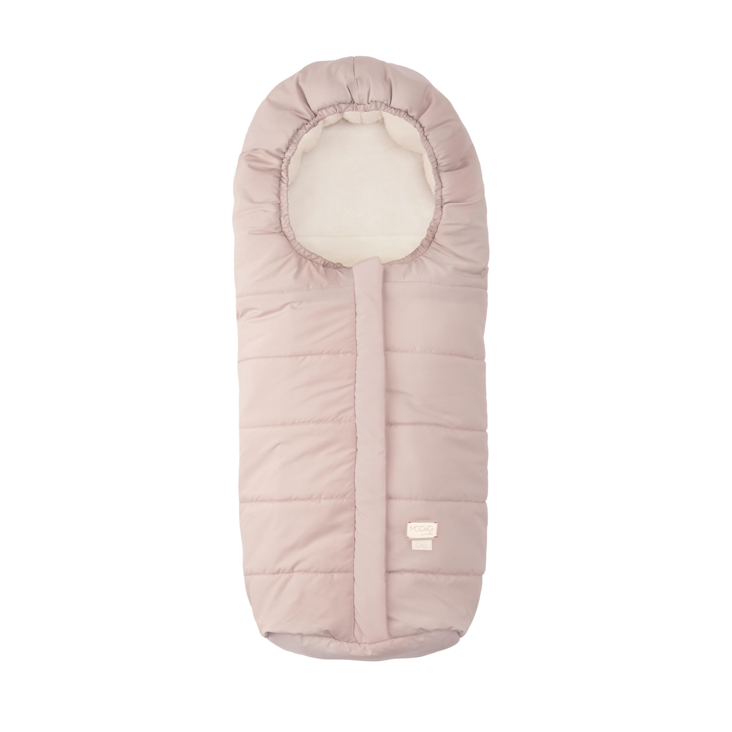 Nuvita 9905 Babyschale One | Universal-Fußsack für Autositze | perfekt für Kinder von 6 bis 36 Monaten (100 cm) | Schutz bis -10 °C gegen Regen und Wind | zartrosa