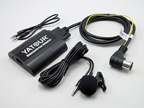 Volvo-Bluetooth-Adapter, digitaler Auto-Stereo-AUX-Adapter, Freisprecheinrichtung mit USB-Ladefunktion und 3,5 mm -Musikeingang für Volvo C70 S40 S60 S80 (BTA-Volhu)