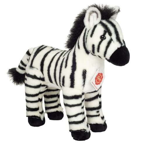 Teddy Hermann 90482 Zebra 25 cm, Kuscheltier, Plüschtier mit recycelter Füllung