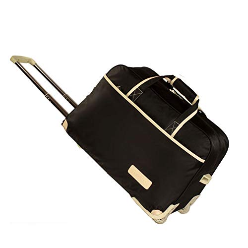 WolFum ZHANGQIANG Koffer Reise-Trolley-Koffer Maximum – Kabinenzugelassene Trolley-Tasche Handgepäck (Farbe: Dunkelbraun, Größe: 47 * 25 * 30 cm) Doppelter Komfort
