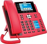 Fanvil X5U Oberklasse SIP Telefon, Rot