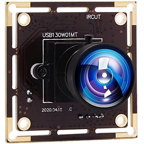 AILIPU1.3 MP Nachtsichtkamera AR0130 1/3 CMOS-Sensor Webcam Full HD 960P USB Kamera mit IR Cut und IR, Webcam mit 3,6 mm Objektiv für Android Schwarz 170 Degree megapixel fisheye Lens
