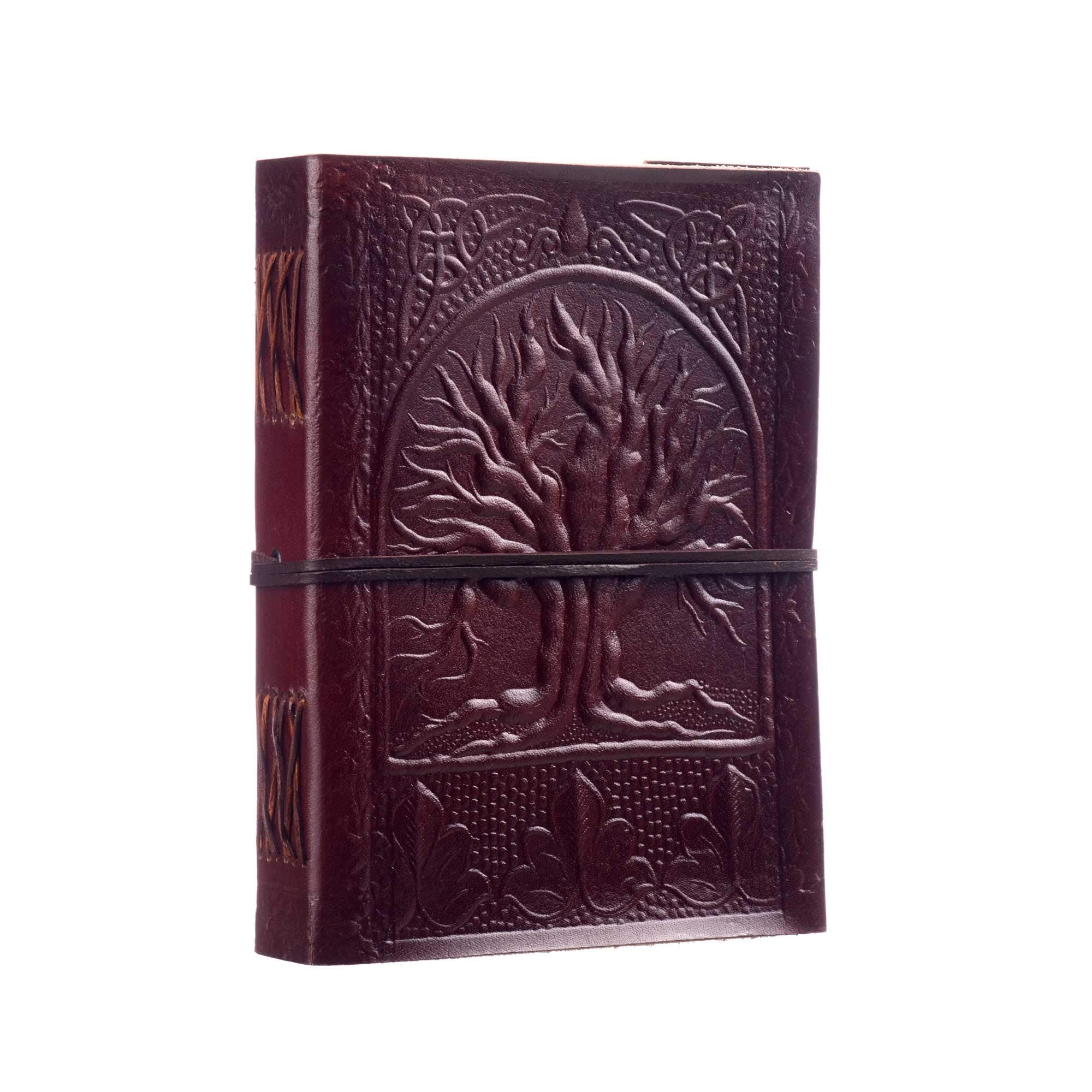 Fair-Trade, Baum des Lebens Design, Leder Tagebuch, Journal
