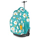 Oh My Pop! Blooming-Fan GTS Trolley-Rucksack, Türkis, 32 x 47 cm, Kapazität 39 L