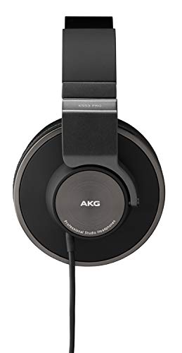 AKG Pro Audio K553 MKII Over-Ear, geschlossene Rückseite, Faltbare Studio-Kopfhörer, Schwarz