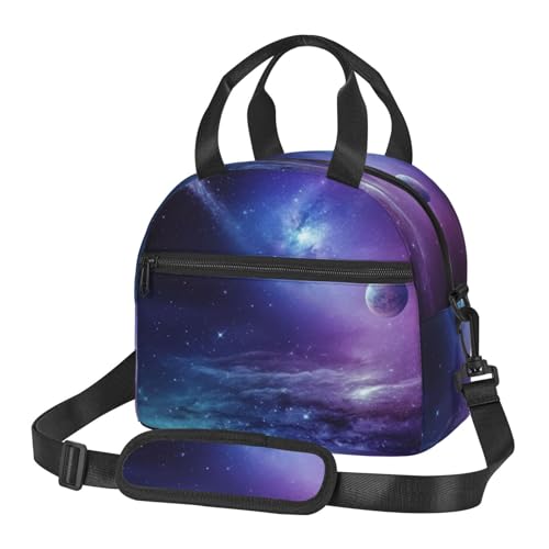 Galaxy Sternenhimmel Lunch Bag für Frauen Lunch Box Isolierung Tasche Wasserdichte Mittagessen Tote Bag