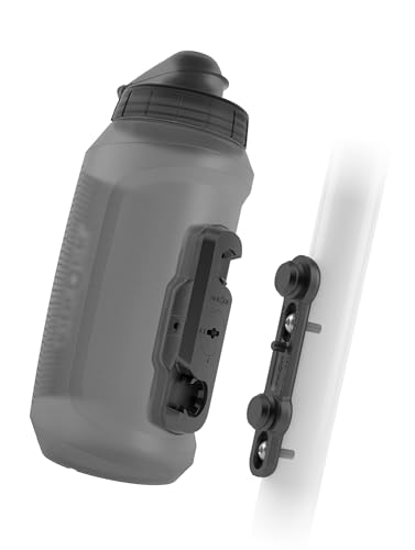FIDLOCK Trinkflaschen Set TWIST compact inkl. bike base Inhalt: 750 ml | transparent schwarz