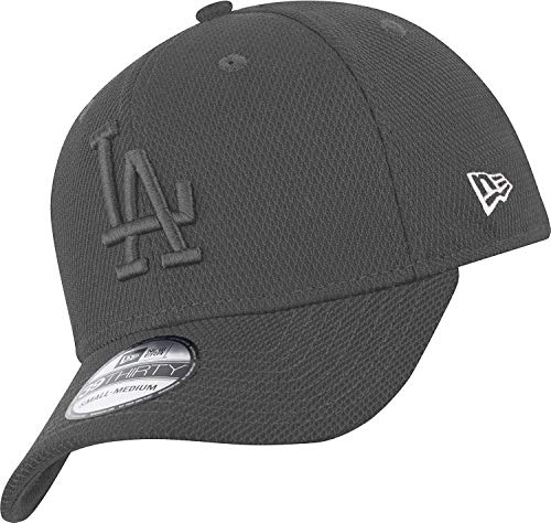 New Era Los Angeles Dodgers 39thirty Stretch Cap Diamond Era Tonal Grey - S-M