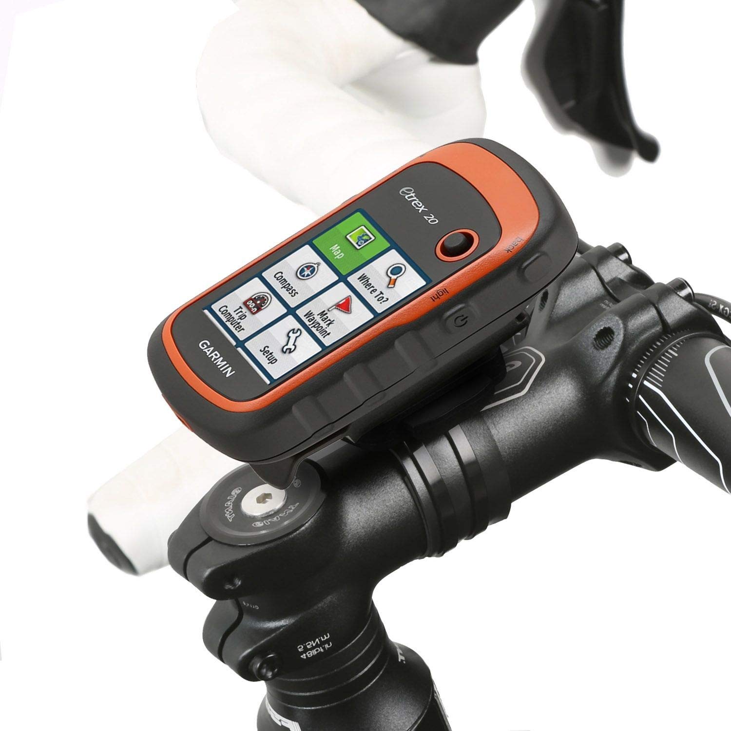 Wicked Chili Fahrrad Halterung kompatibel mit Garmin eTrex, Dakota, Oregon, Approach, Astro, GPSMAP (passgenau, QuickFix, mit wiederverschließbaren Kabelbinder, Made in Germany) schwarz