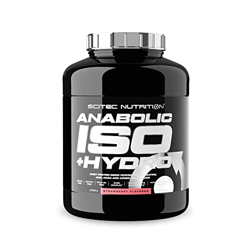 Scitec Nutrition Anabolic Iso + Hydro, Whey Protein mit Kreatin, HMB, Maca und Aminosäuren, 2350 g, Erdbeere